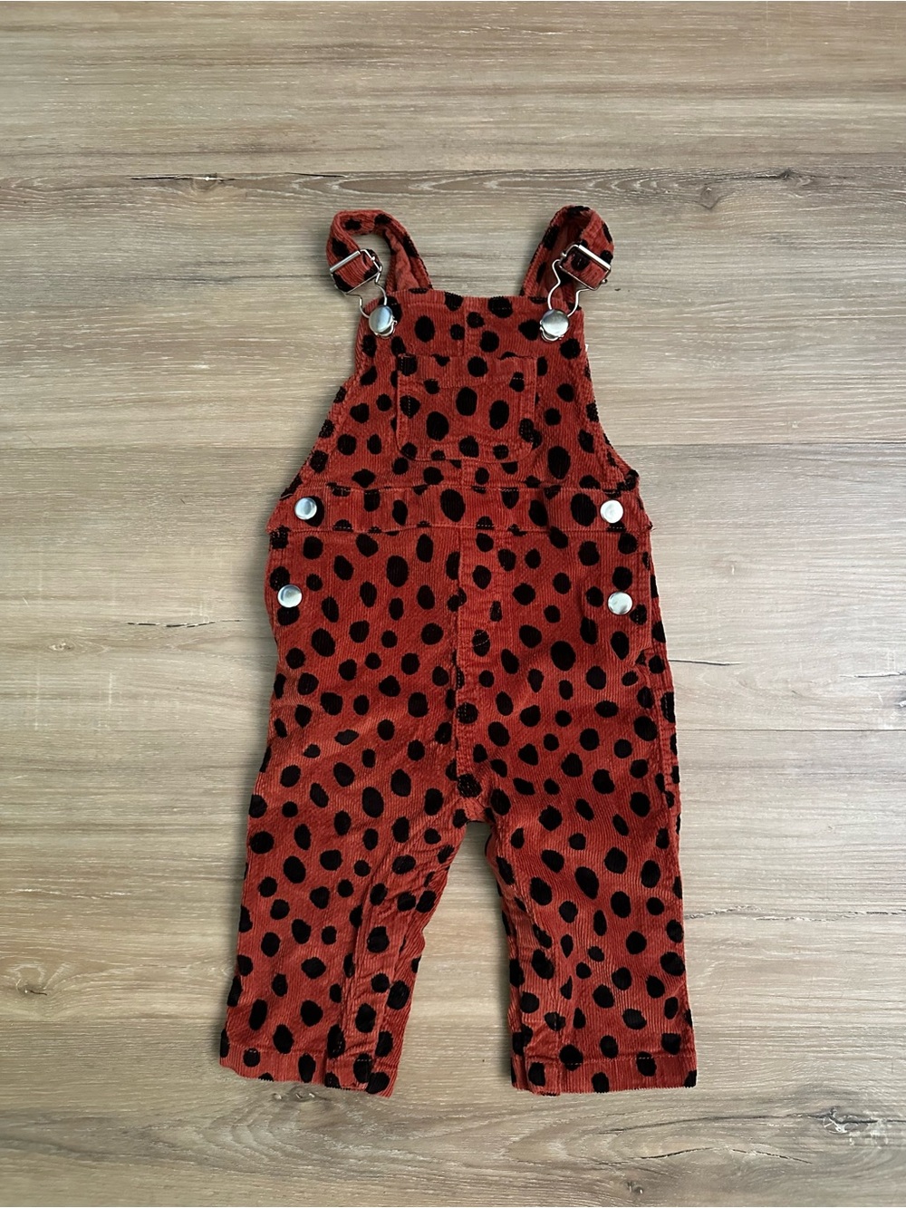 Hanna Andersson Baby Corduroy Animal Print Overalls 6–12M